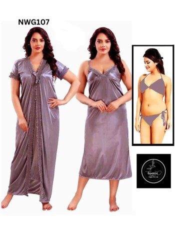 Stylish 4 part Nighty NWG107
