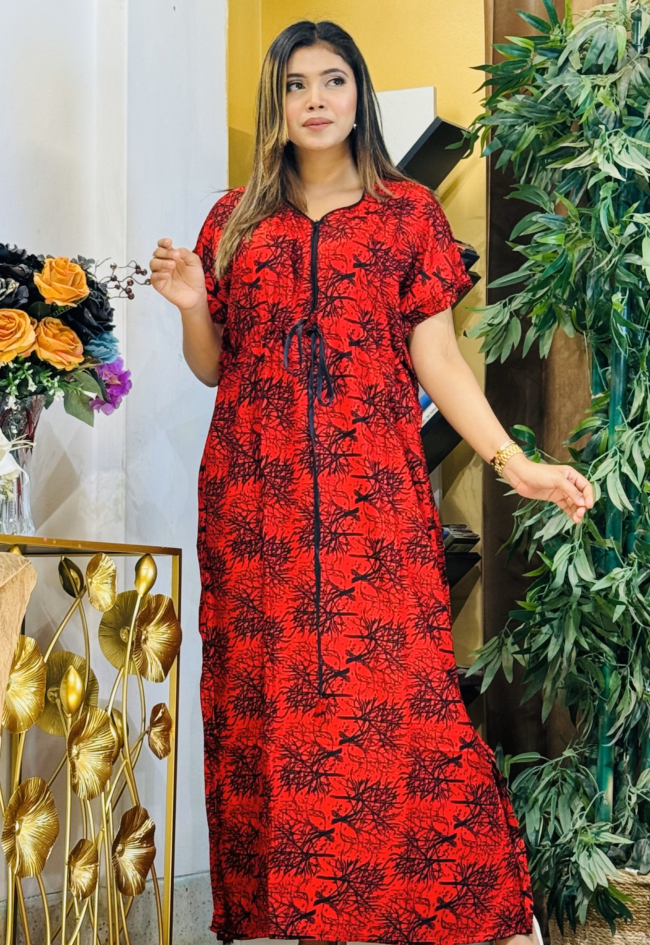 China Linen Kaftan Maxi  KAF103