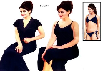 Stylish 4 part Nighty NWG094
