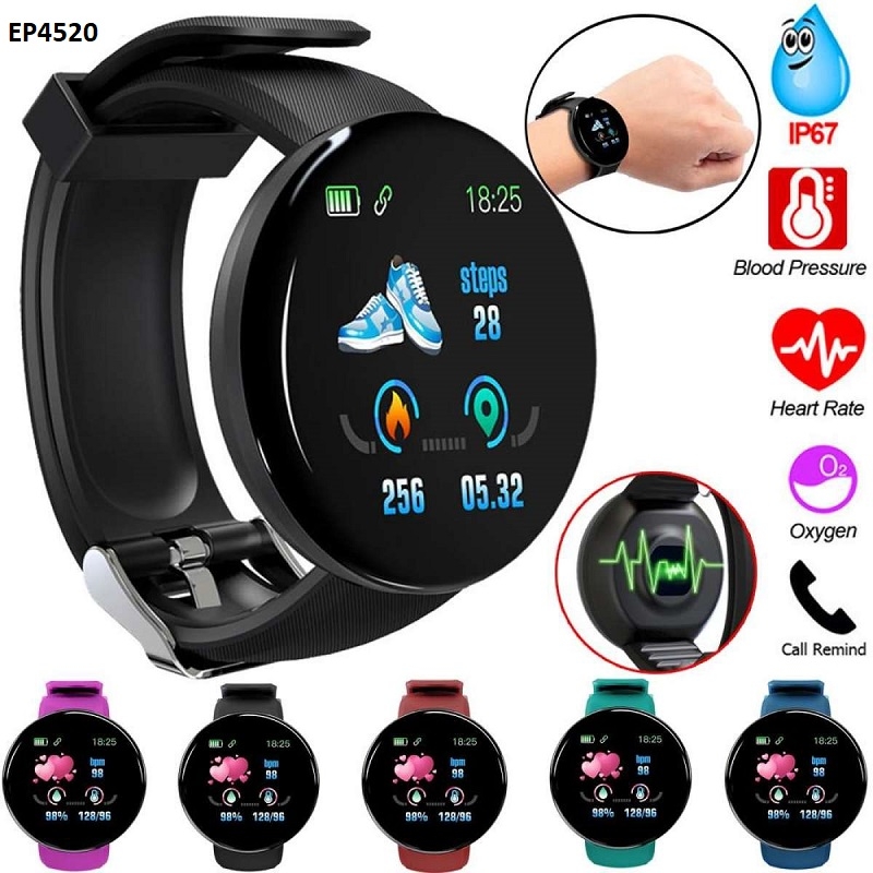 D18 Wireless Bluetooth Smart Watch 1.3 Inches IP65 Waterproof Sports Watch EP4520