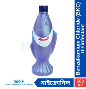 Micronil মাইক্রোনিল Powerful SKF Disinfectant (BKC) for Shrimp & Fish Culture- 500 ml
