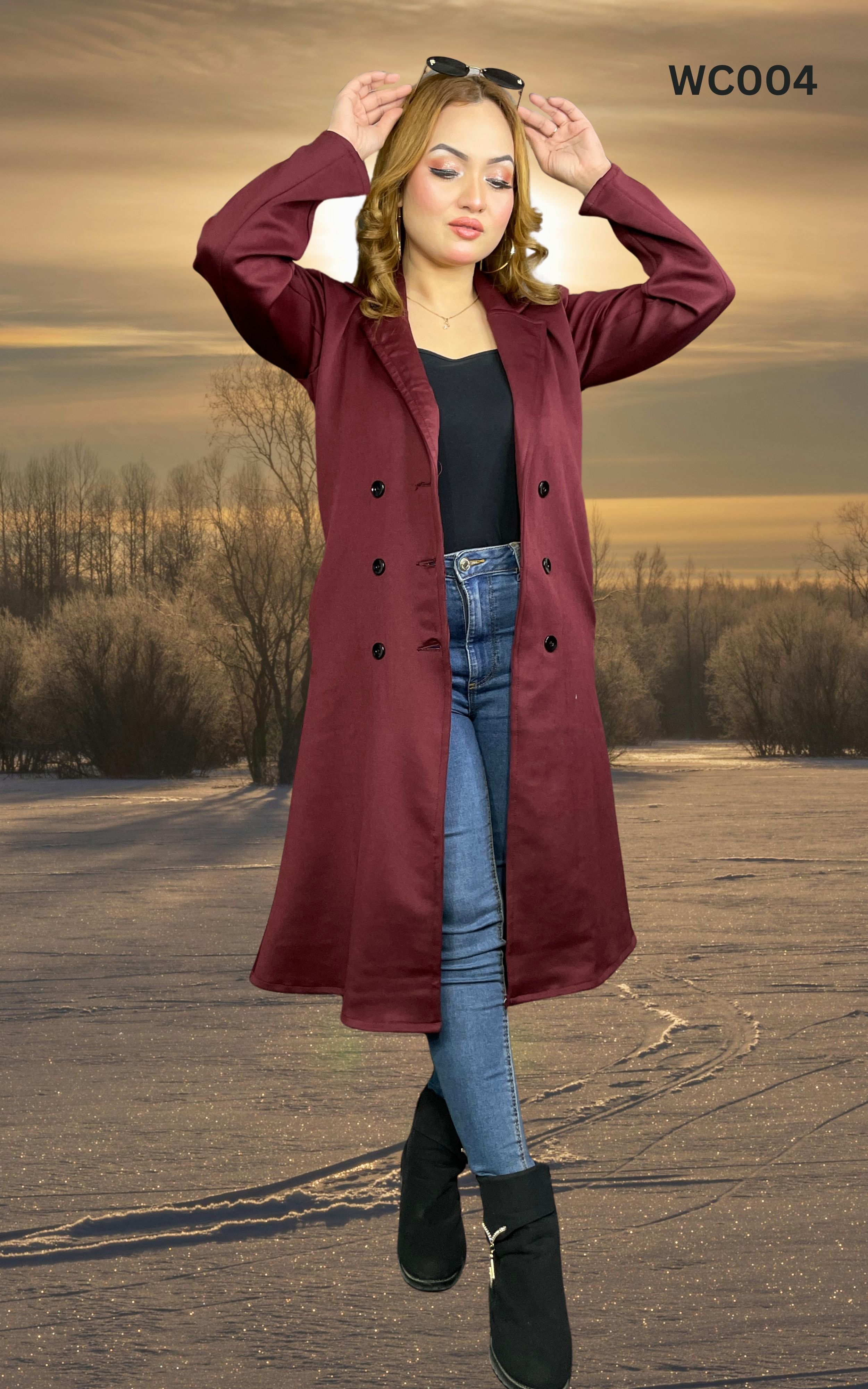 Women Winter Over Coat  WC004
