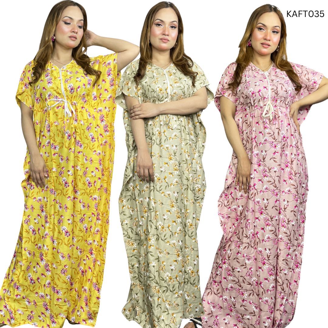 Long Kaftan Maxi Combo Pack of 3 (KAFT035)