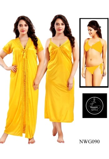 Stylish 4 part Nighty NWG090