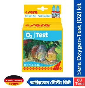 Sera Oxygen Test (O₂) Kit for Aquariums & Ponds, 60 Tests Sera oxygen Test O2 to the reliable and exact determination of the oxygen content in the fresh and sea water (0.5-8mg/l)