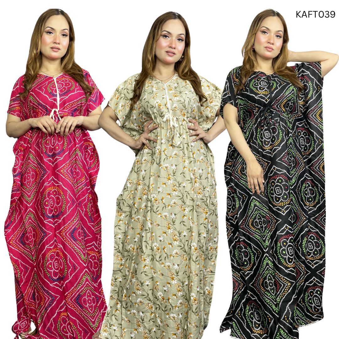 Long Kaftan Maxi Combo Pack of 3 (KAFT039)