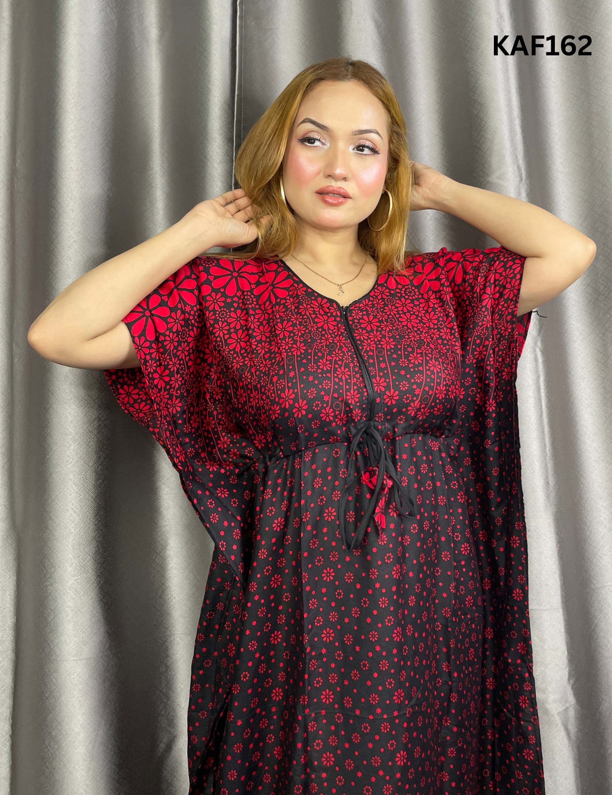 China Linen Kaftan Maxi  KAF162