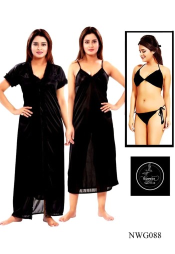 Stylish 4 part Nighty NWG088