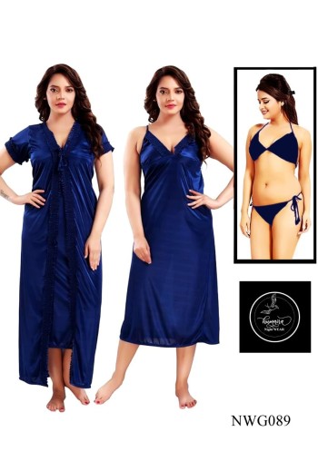 Stylish 4 part Nighty NWG089