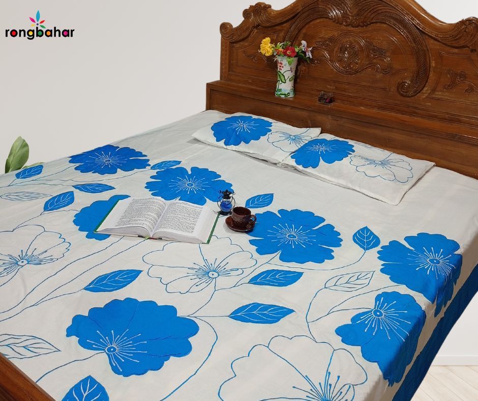Embroidery Applique Bedcover BC601