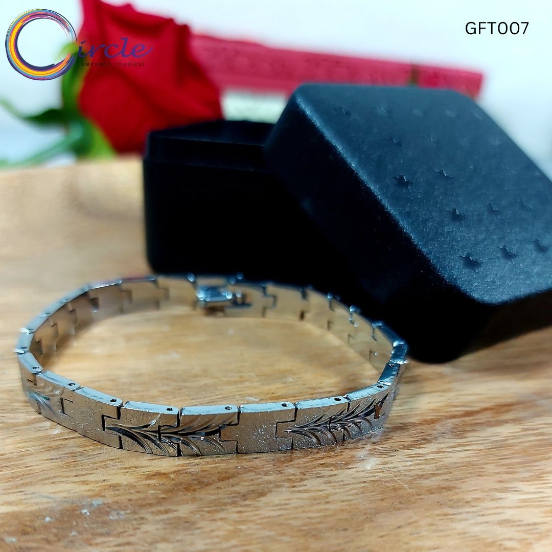 Royal Steel Pattern Bracelet for Men GFT007